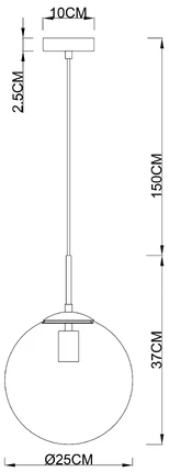 Подвесной светильник Arte Lamp VOLARE A1561SP-1PB