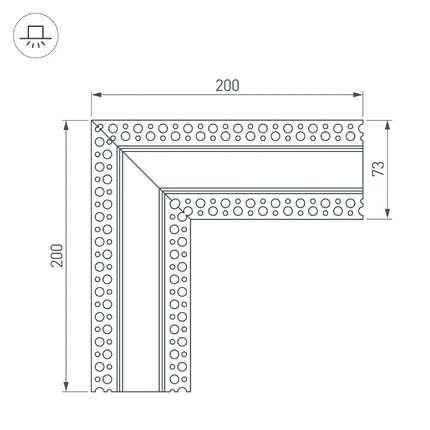 Угол LINIA32-FANTOM Arlight 064415