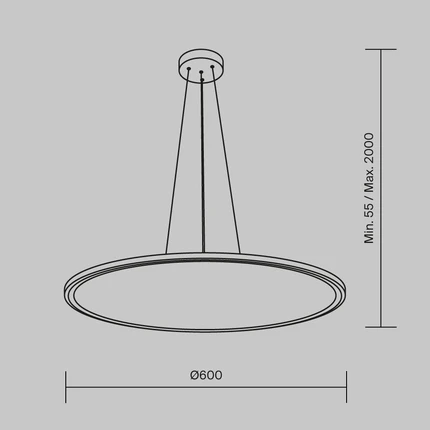 Подвесной светильник Maytoni COSMOS MOD057PL-L54W4K