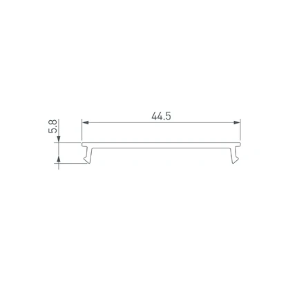 Экран SL-W45-10000 OPAL для профилей SL-LINE-5050, 4932, 4970, SL-LINIA62 Arlight 044640(1)