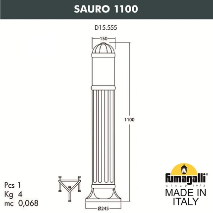 Ландшафтный светильник Fumagalli SAURO D15.555.000.WYF1R