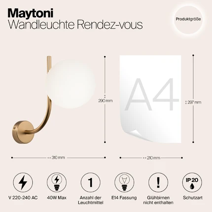 Бра Maytoni RENDEZ-VOUS MOD109WL-01BS