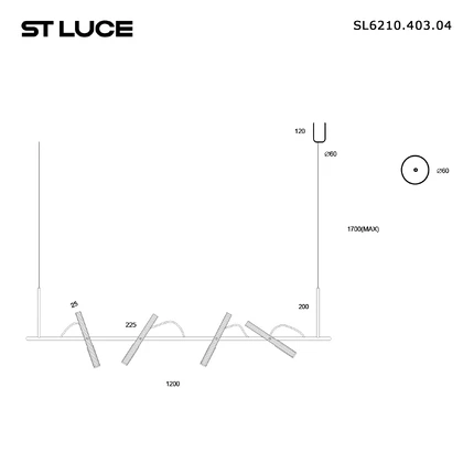 Подвесной светильник ST Luce LILT SL6210.403.04