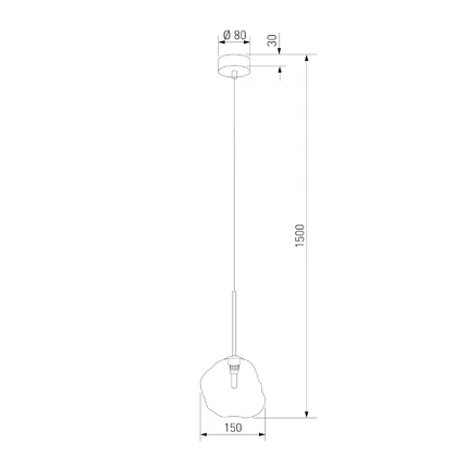 Подвесной светильник TK Lighting 11106 Lava Sabia