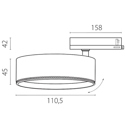 Трековый светильник Lightstar ALTA PRO A5647QT