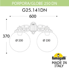 Фото уличные настенные светильники G25.141.000.BZE27DN