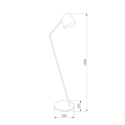 Торшер TK Lighting 16162 Soho Black