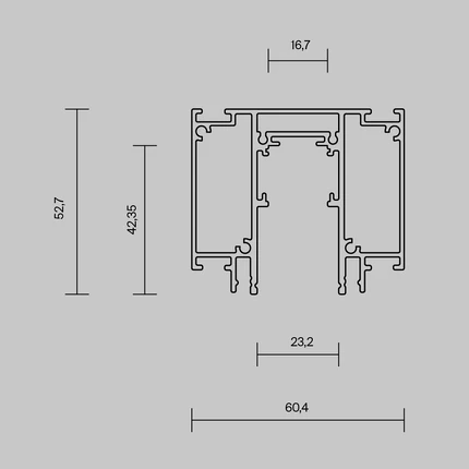 Магнитный шинопровод Maytoni BUSBAR TRUNKINGS EXILITY TRX034D-422B