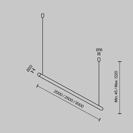 Подвесное крепление Maytoni ACCESSORIES FOR SYSTEM PARITY TRA130SWK-B