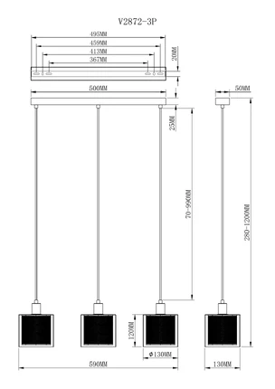 Подвесной светильник Moderli SUSPENT V2872-3P