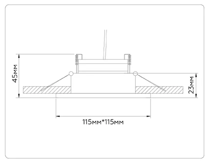 Точечный встраиваемый светильник Ambrella light GX STANDARD TECH TN51917
