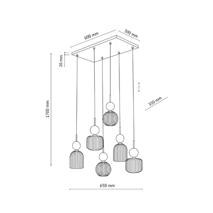 Подвесная люстра TK Lighting 11044 Sophia Cognac