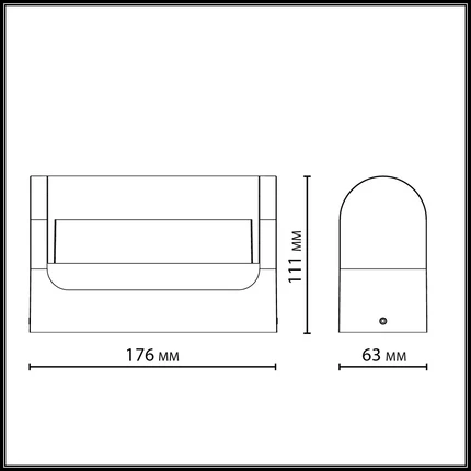 Фасадный светильник Odeon Light TWINSET 7117/12WL