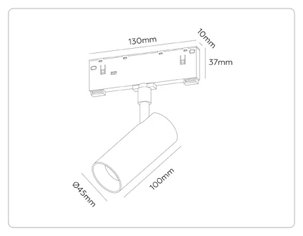 Магнитный трековый светильник Ambrella light MAGNETIC 10 48В GL2304