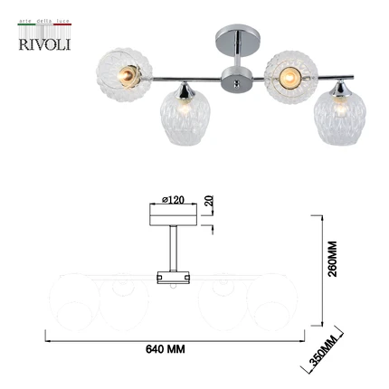 Потолочная люстра Rivoli ARLENE 3139-304