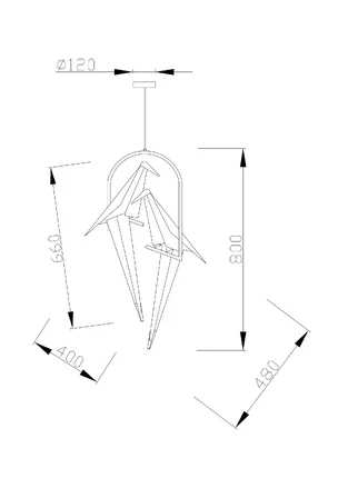 Подвесной светильник Moderli BIRDS V3071-2PL