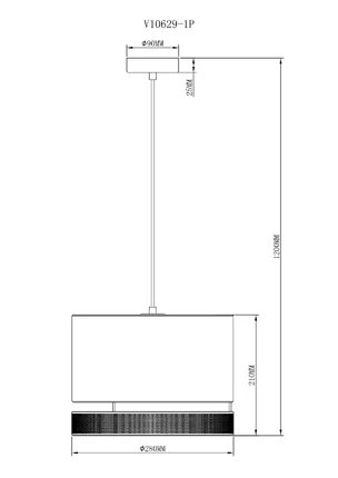 Подвесной светильник Moderli GELA V10629-1P