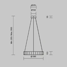 Фото подвесные люстры MOD517PL-L30BS3K