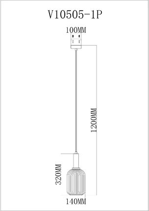 Подвесной светильник Moderli BOISE V10505-1P