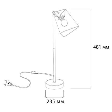 Декоративная настольная лампа Escada HALL 10185/L White