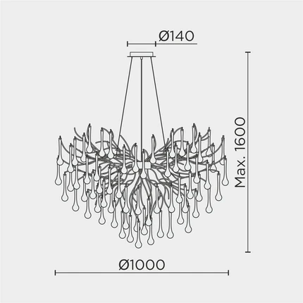 Подвесная люстра Modestyle MS.2105.1000 GD