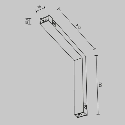 Коннектор Maytoni ACCESSORIES FOR TRACKS BASITY TRA172ICPC-1B