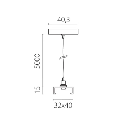 Подвесной комплект Lightstar QUATTRO 504196-FR2