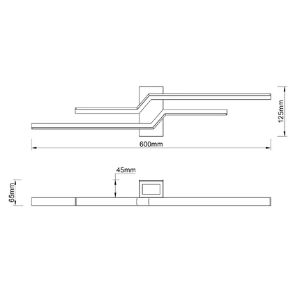 Декоративная подсветка Escada RAIL 10219/2LED Black