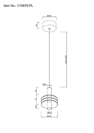 Подвесной светильник Moderli SYLV V10876-PL