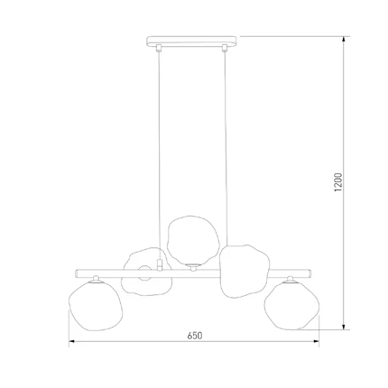 Подвесная люстра TK Lighting 11111 Lava Sabia