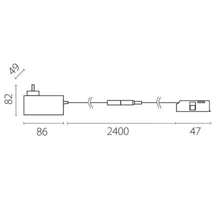 Блок питания 24V 48W 2A Lightstar LINEA LP48W506197