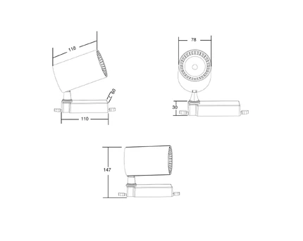 Трековый светильник Maytoni TRINITY VUORO TR029-3-10W3K-W
