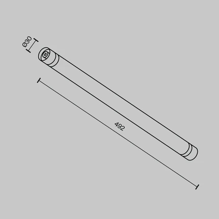 Соединитель для модульной системы Maytoni ACCESSORIES FOR SYSTEM SHELF CA011-L500-B