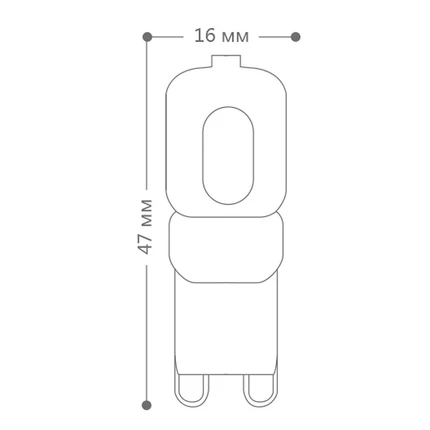 Светодиодная лампа Feron 5W 400Lm 2700K G9 25636