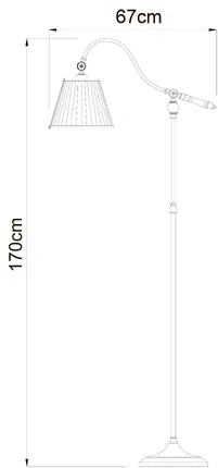 Торшер Arte Lamp SEVILLE A1509PN-1PB