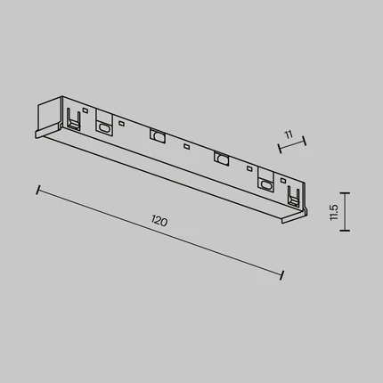 Коннектор для шинопровода Maytoni ACCESSORIES FOR TRACKS EXILITY X TRA239PC-42B