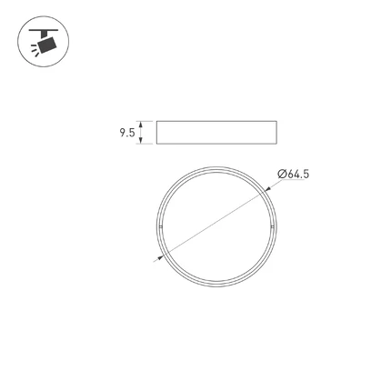 Светофильтр LGD-ARTIFACT-OVAL-LENS-R65 Arlight 057149