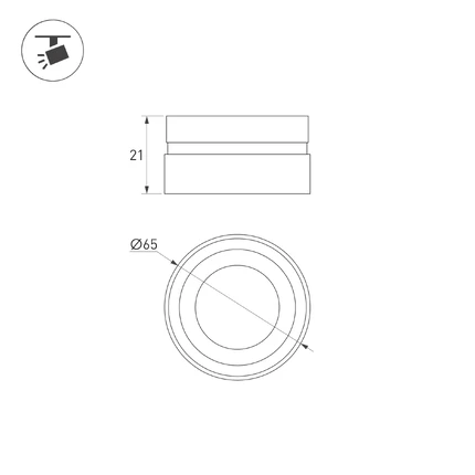 Линза LGD-ARTIFACT-LENS-R65 Arlight 057128