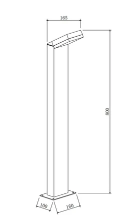 Ландшафтный светильник Maytoni PASO O595FL-L12B3K