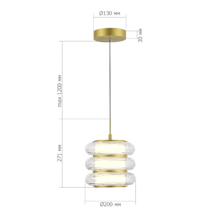 Подвесной светильник ST Luce FRITTELA SL6239.203.03
