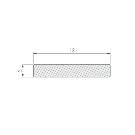 Профиль несветовой декоративный ARH-W12-3000 BLACK Arlight 063282