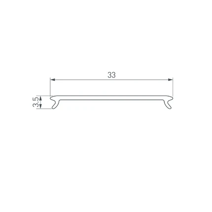 Экран для профиля STRETCH-S-35-CEIL-CENTER-10m OPAL BLACK Arlight 049651