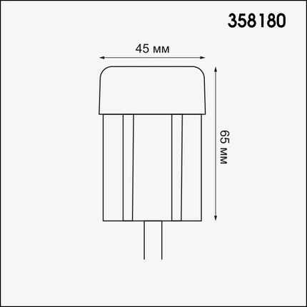 Уличный модуль для артикулов 358182-358184 Novotech Nokta 358180
