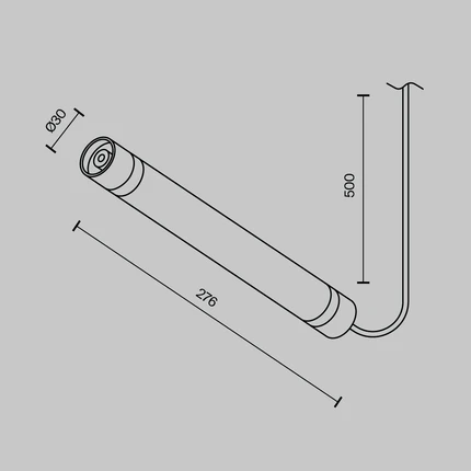 Соединитель для модульной системы Maytoni ACCESSORIES FOR SYSTEM SHELF CA011-L300-100W-B