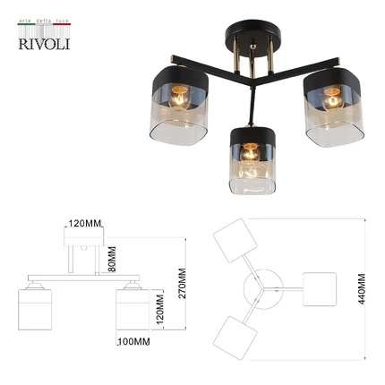 Потолочная люстра Rivoli ISADORA 9133-303