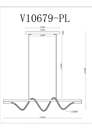 Подвесной светильник Moderli TRUE V10679-PL