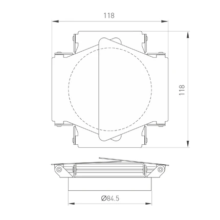 Шторки кашетирующие LGD-BARNDOORS-R85 Arlight 046760