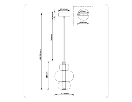 Подвесной светильник Ambrella light MODERN LH11056