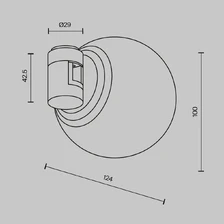 Фото магнитные трековые светильники TR229-1-5W3K-BS