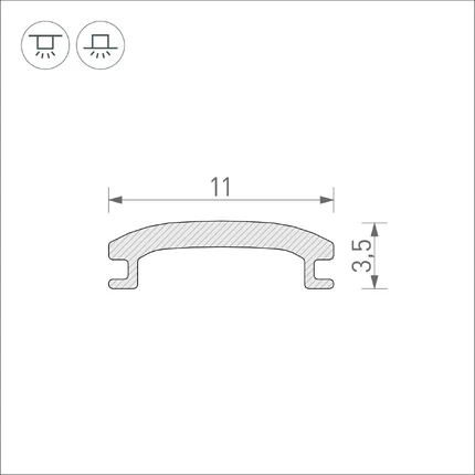 Экран STRETCH-SHADOW-10m Arlight 040644